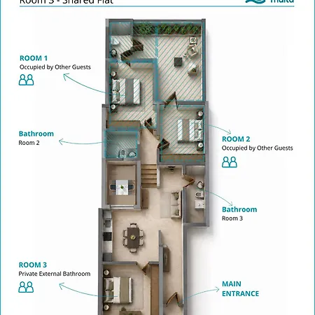 Bedroom Accommodatie bij particulieren *